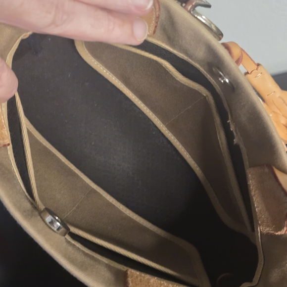 Dooney & Bourke Tassel Canvas/ Leather Satchel - Picture 12 of 12